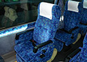Interior of long distance bus (Seat)