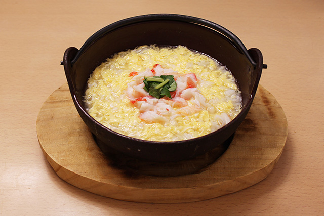 Crab rice porridge