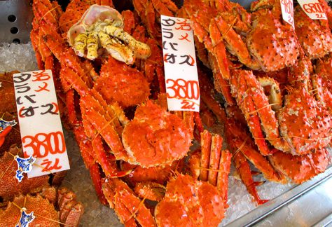 Nijo Market, King crab