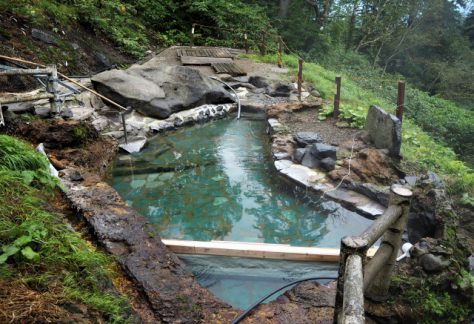Natural open-air baths/ Open-air baths in nature with without a roof