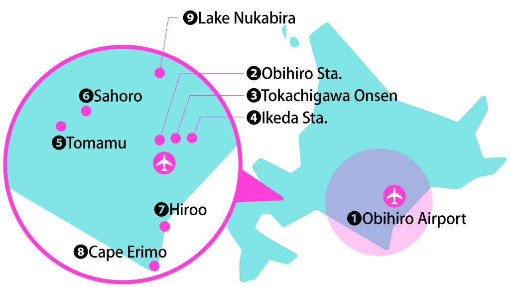 Tokachi-Obihiro Airport area