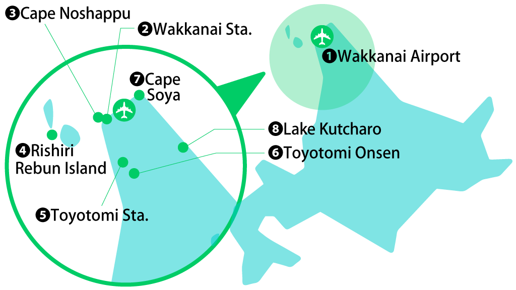 Wakkanai Airport area