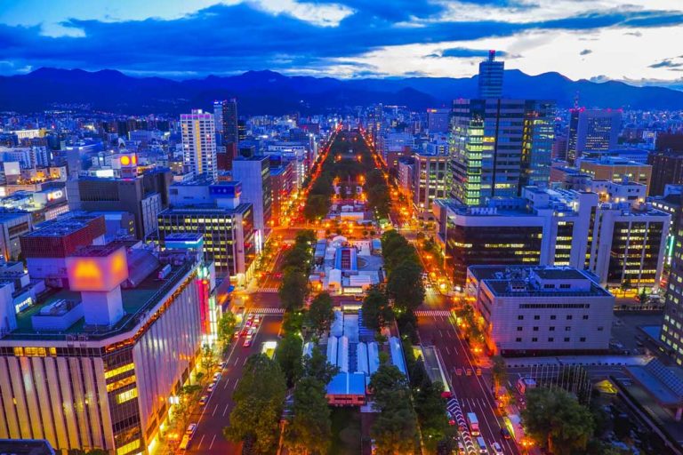 Odori Park seen from the TV Tower